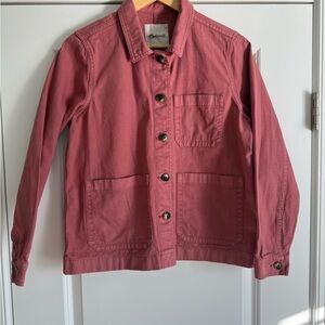 Madewell Women's Dusty Pink Button-Up Jacket
